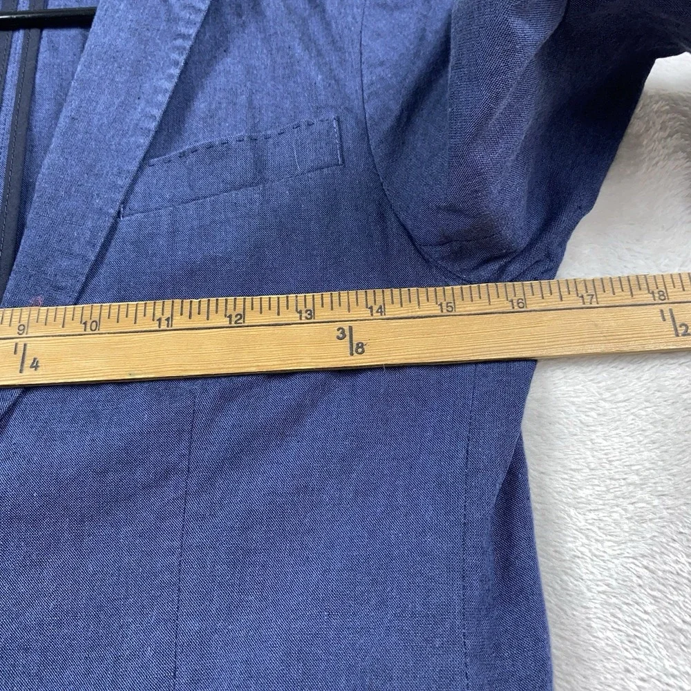 Crew Cuts Ludlow Unstructured Suit Jacket Boys 12 Blue Somelos Fabric Preppy